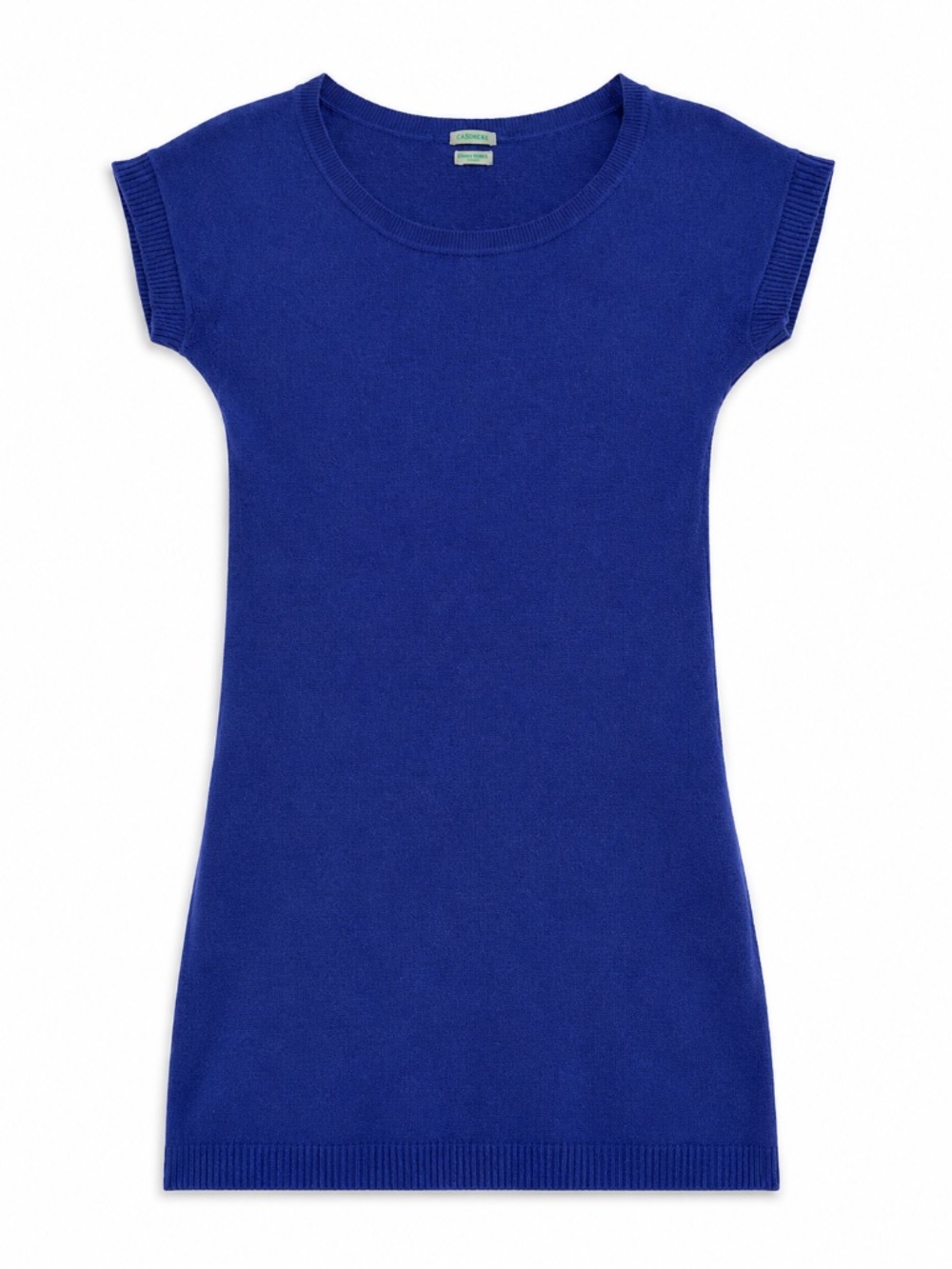 Benetton Extra Fine Merino Wool Sweater Dress Blue Large